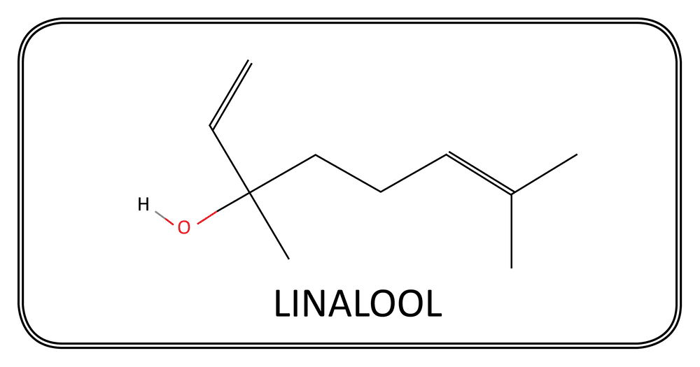 A drawing of the Linalool Hydroperoxide chemical compound structure