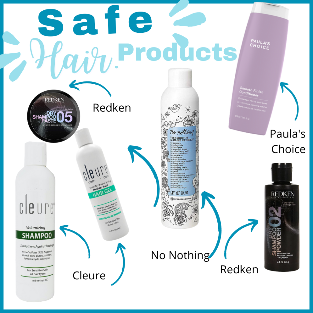 Safe hair products for Allergic Contact Dermatitis
