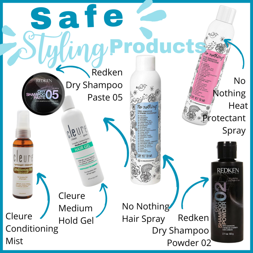 Allergic to on sale hair products